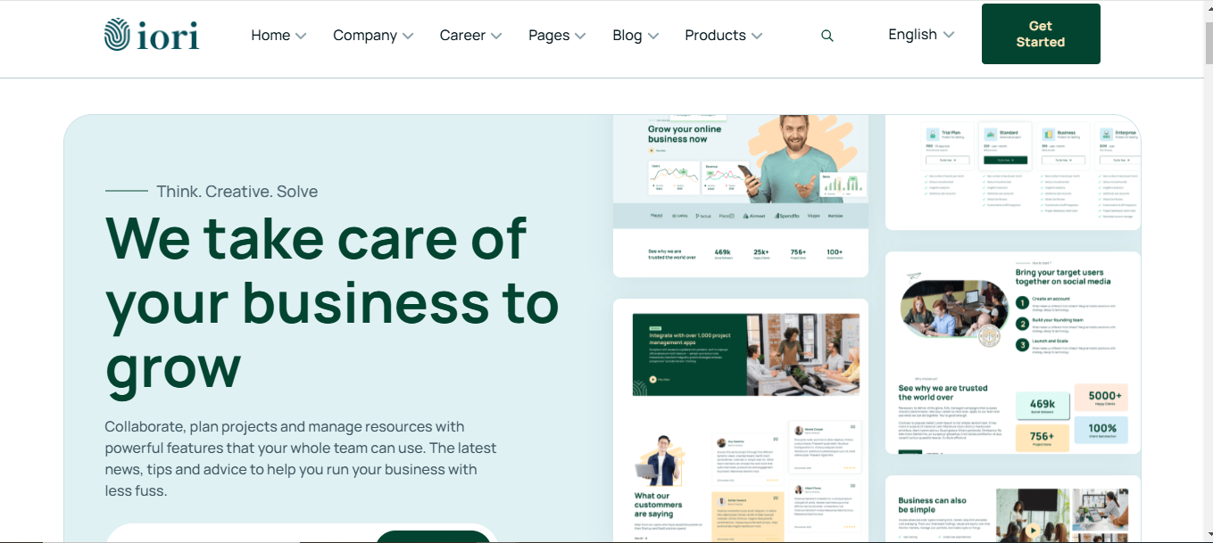 Metanoz Business Website for Company, Agency, Startup